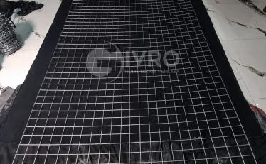 Pabrik ram mesh lembaran tebal 25  3  4 mili lubangan5x5cm